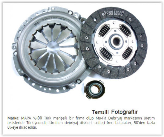 Debriyaj Seti 207-307-308-407-1007-Partner-Berlingo-C2-C3-C4-C5-Xsara 1.6hdı 110 resmi