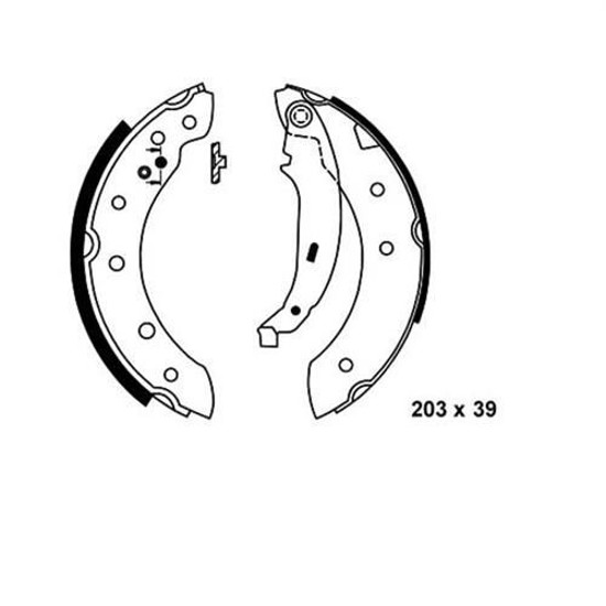 Arka Pabuç Balata Peugeot 206-P306-Clio 2 98-05 -Symbol Iı 08-12 -Thalıa 1.5 Dcı resmi