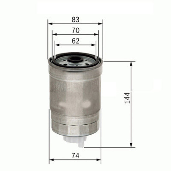 Yakıt Filtresi Accent-Getz-İ30-Sante Fe-Sonato V-Sorento 1.5-2.0-2.2-2.5 Crdı Su resmi