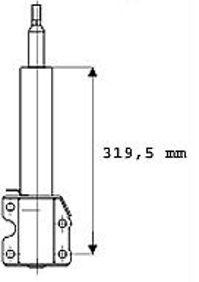 Ön Amortisör L/R Vw Lt28 35 46 97 06 Mr Sprınter Serisi 200 300 400 95 5.06 resmi