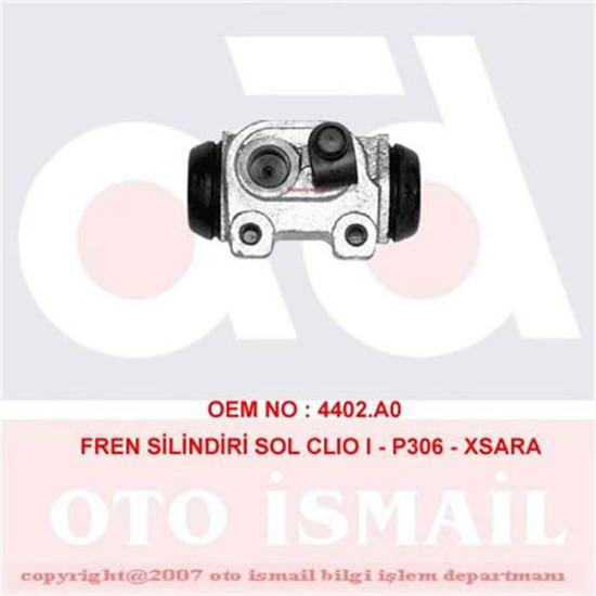 Fren Silindiri Sol Clio 1.1-1.2-1.4 91-98 -P306 1.1-1.4-1.6 93-01 - 20.64mm resmi