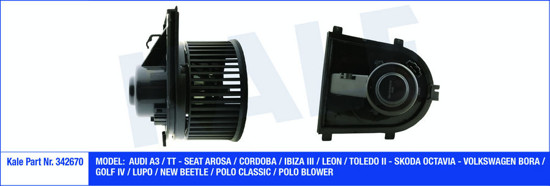 Kalorifer Motoru 12v Bora 98-05 -Golf 3-Iv-Polo Classiç  95-02 -A3 96-03 -Cordo resmi