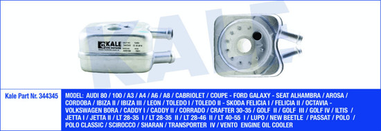 Motor Yağ Soğutucu Bora-Caddy-Golf-Jetta-Passat-Polo-T4-Lt35-Ibıza-Leon-A6-A4 1. resmi