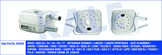 Motor Yağ Soğutucusu Bora-Caddy-Golf4/5-Jetta-Passat-Polo-A3-Leon-Crafter-T5 1.4 resmi