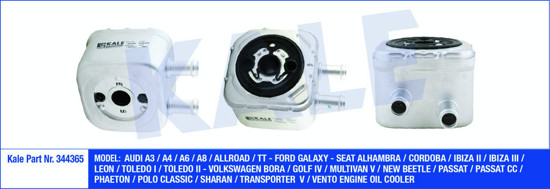 Motor Yağ Soğutucu A3-A4-A6-A8-Tt-Galaxy-Alhambra-Cordoba-Ibıza Iı-Ibıza Iıı-Leo resmi