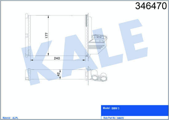 Kalorifer Radyatörü Bmw 3 E36 316i-318i-İs-320i-323i-325i-328i-318tds-325td 90-9 resmi