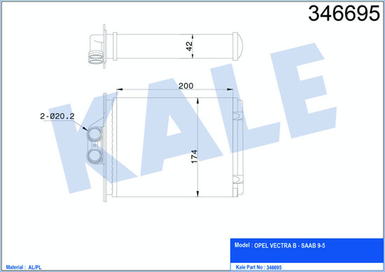 Kalorifer Radyatörü Vectra B 96-02 250x182 resmi