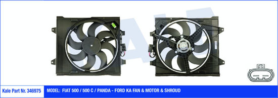 Fan Motoru Davlumbazlı Fiat 500-500 C-Panda-Ford Ka resmi