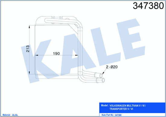 Kalorifer Radyatörü Tranporter T5-T6 03 resmi