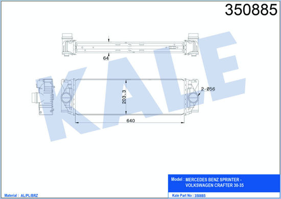 Turbo Radyatörü Intercooler Sprınter-Crafter 30-35 resmi