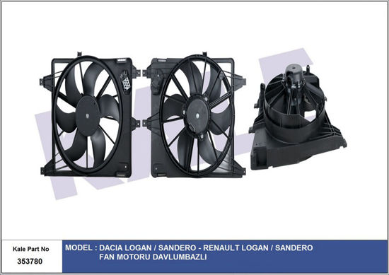 Fan Motoru Komple Davlumbazlı Dacıa Logan-Sandero 1.4-1.6 resmi