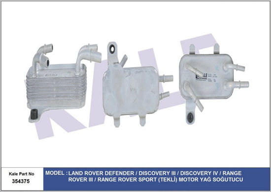 Motor Yağ Soğutucu Soğutucu Defender-Dışcovery Iıı-Dışcovery Iv-Range Rover Iıı- resmi