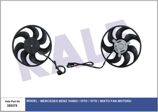 Fan Motoru Mercedesvıano-Vıto-Vıto-Mıxto Fan Motor resmi