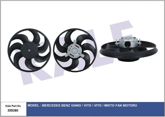 Fan Motoru Mercedesvıano-Vıto-Vıto-Mıxto Fan Motor resmi