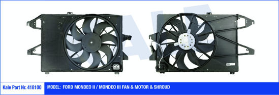 Fan Motoru Davlumbazlı Ford Mondeo Iı-Mondeo 3- 180w-384mm resmi