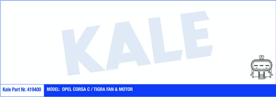 Fan Motoru Davlumbazlı Opel Corsa C-Tıgra 250w-294mm resmi