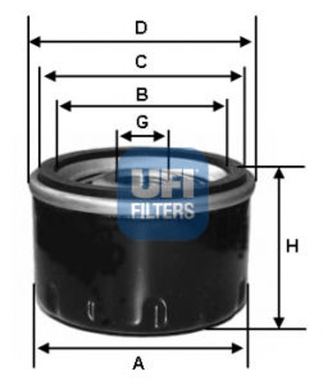 Yağ Filtresi Astra G 98-05 -Astra H-Combo 05- -Corsa C 00- -Vectra C 02- 1.4-1.6 resmi