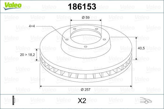 Ön Fren Aynası Doblo 01 Albea Ym Punto 01 Brava Bravo-Strada 1.3mtj 06 257.4x20x resmi