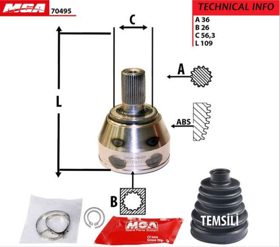 Aks Kafa Dış-(Ford: Focus 3 "1.4-1.6-.2.0 Tdcı"  ) resmi