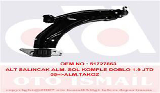 Alt Salıncak Alm. Sol Komple Doblo 1.9 Jtd 05 Alm.Takoz resmi