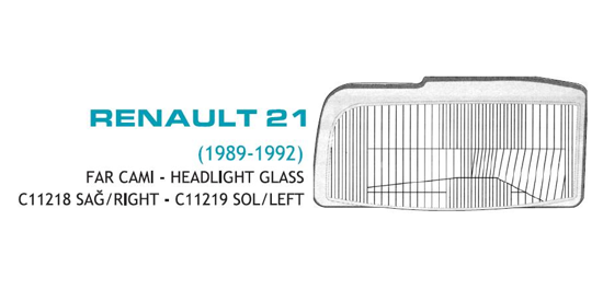 Far Camı Sol R21 89-92 resmi