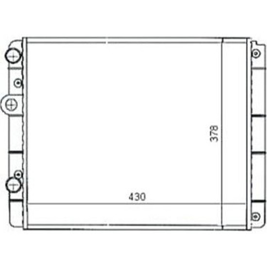 Su Radyatoru Vw:Polo Iv Nac 1.4 16v 94-02 430x378x34 resmi