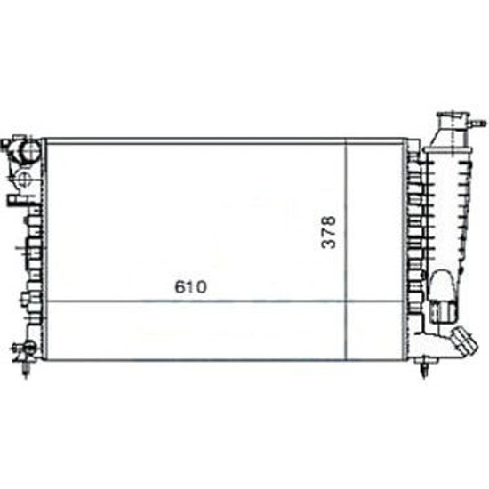 Su Radyatoru Peugeot:306 1.6 Tu5jp Ac 1.8 Xu7jp4 98--Cıtroen:Xsara 1.6 610x378x2 resmi