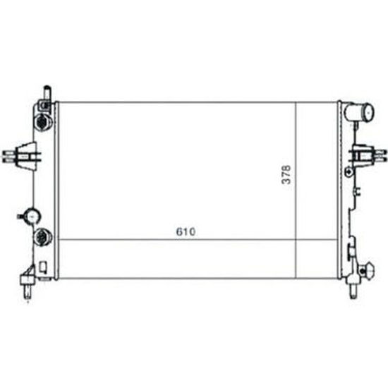 Su Radyatoru Opel:Astra G Zafıra 1.4 1.6 1.8 2.0 98--610x378x23 resmi