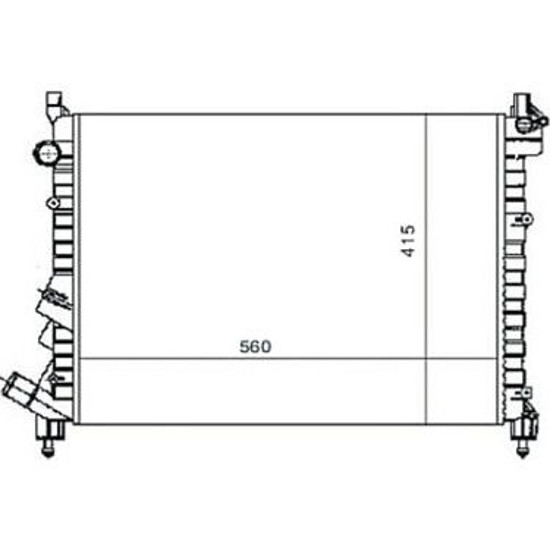 Su Radyatoru ( Renault:Laguna I 1.8 2.0 N7q-2.0 8v F3r 1.6 16v Nac 560x415x23) resmi