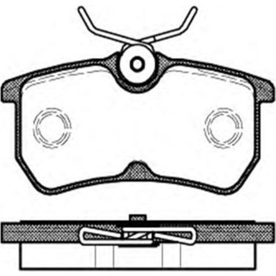 Fren Balatası Arka Wva 23353 ( Ford : Focus 98- ) resmi