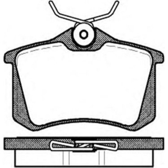 Balata Fren Arka-(Renault:Megane 2-Peugeot:307 Cıtroen:C3-C4 Vw:Golf 4 Bora Au resmi