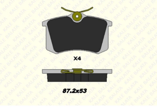 Fren Balata Arka Renault Megane 2 ,Sceniç  1.6-Seat Toledo- Leon- Vw Beetle-Bora resmi