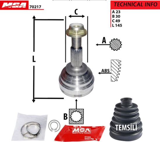 Aks Kafası Dış( Renault : Clio 3 Logan Mcv 1.5cı 06-- ) resmi