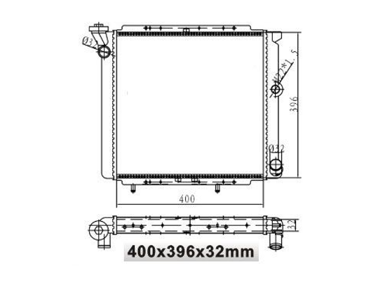 Su Radyatoru Renault:R9 Karb. 400x396x32 resmi