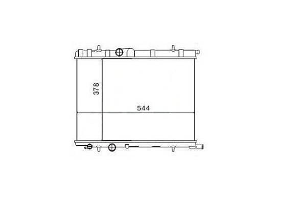 Su Radyatoru Peugeot:307 16 Tu5jp4 Manuel 1.4 Tu3jp Ac / / 1.4 16v Et3jt / Cıtro resmi