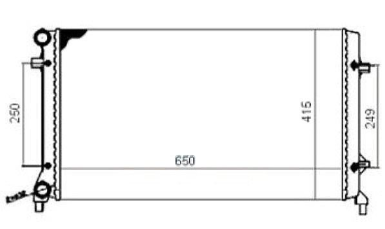 Su Radyatoru (Vw Caddy 04-  Golf 04-14  Audi A3 04-13  Seat Leon 06-13) resmi