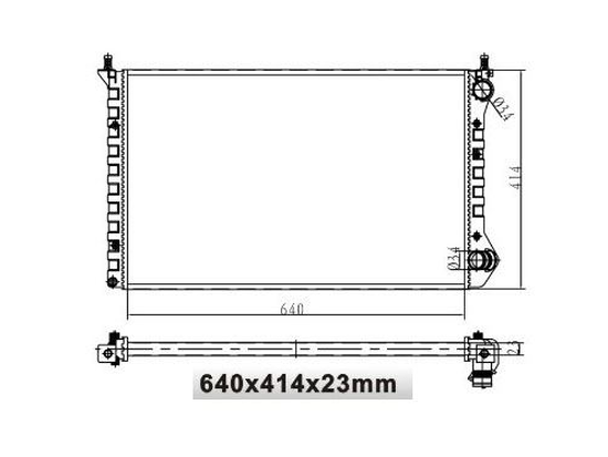 Su Radyatoru Fiat:Doblo 1.9d 00-Nac 640x414x23 resmi