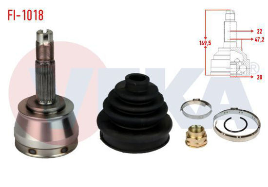 Aks Kafası Dıs R/L Abs'Sız 1.2 16v Palıo Albea resmi