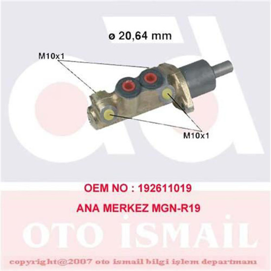 Ana Merkez R19 I-Iı-Megane I 96-03 Clio 90-98 P106 91-96 -Toledo 91-99 -Polo 81- resmi