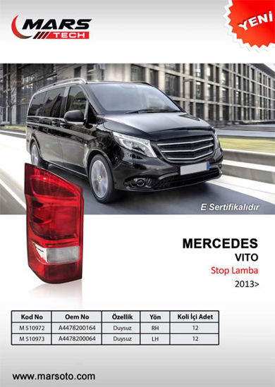 Stop Lambası Sol Mercedes Vito 13 Duysuz resmi