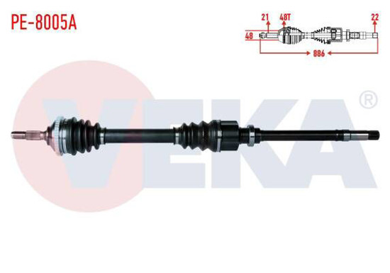 Aks Komple Sag On 1,4 Hdı Peugeot 206 resmi