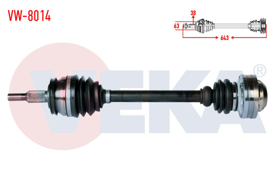 Aks Komple Sol 1.9 Tdı Transporter T5 resmi