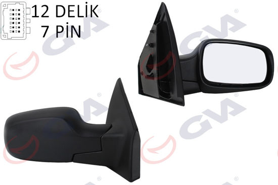 Dış Dikiz Aynası Elektrikli Isıtmalı Sağ Clio 05-09 Vm-6136ehsr resmi