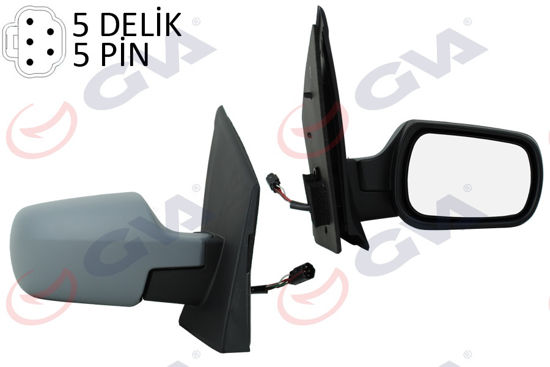 Dış Dikiz Aynası Elektrikli Sağ Fiesta 02-05 Astarlı Vm-312ehpr resmi