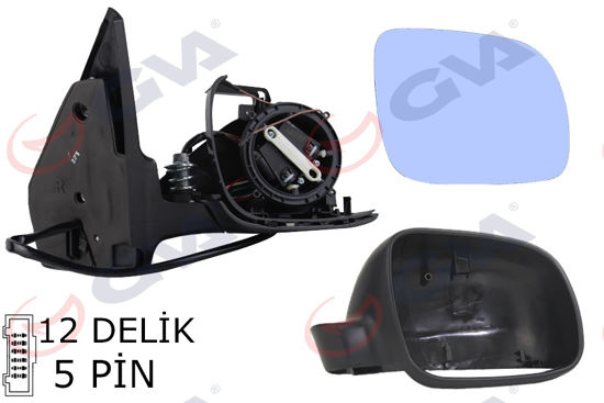 Dış Dikiz Aynası Elektrikli Sağ Golf 4-Bora 98 Boyalı Vm-188r resmi