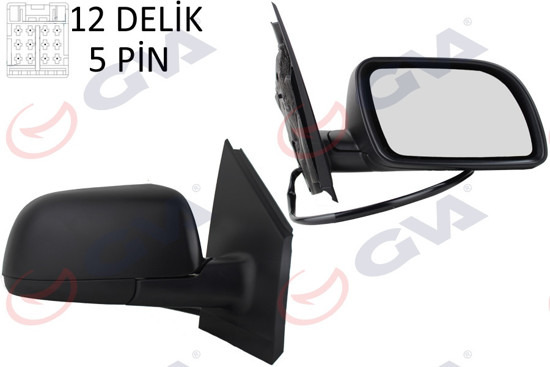 Dış Dikiz Aynası Elektrikli Sağ Polo 02 Vm-194ehr resmi