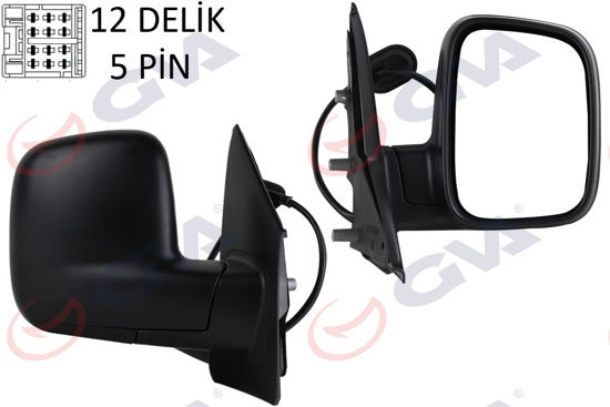 Dış Dikiz Aynası Elektrikli Sağ Vw Transporter T5 Multivan 04 Vm-373ehr resmi