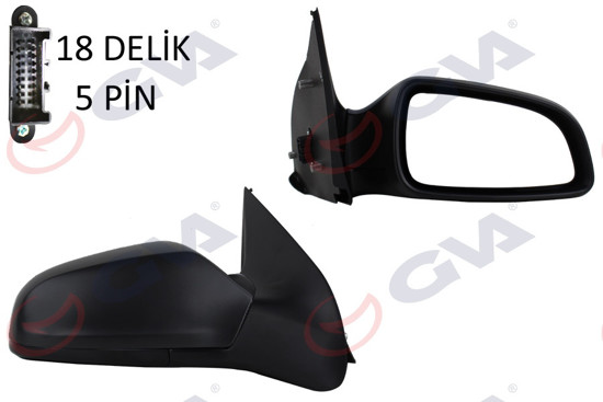 Dış Dikiz Aynası Elektrikli Sağ Astra H 04 Vm-968ehr resmi