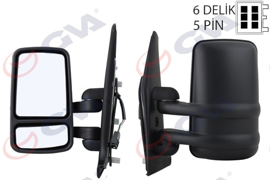 Dış Dikiz Aynası Elektrikli Sol Master I-Movano 95-02 Isıtmalı Konveks resmi