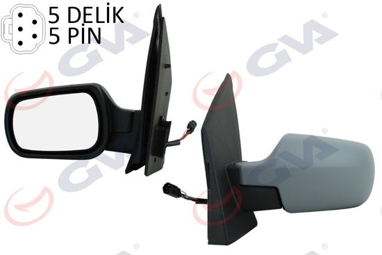 Dış Dikiz Aynası Elektrikli Sol Fiesta 02-05 Astarlı Vm-312ehpl resmi